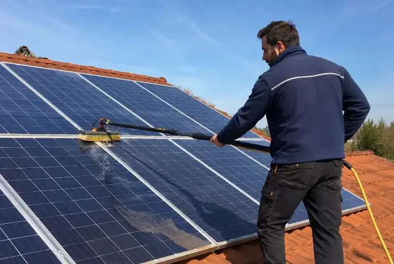 Nettoyage et entretien de panneaux solaires à Montdragon